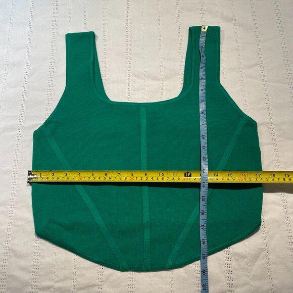 NEW Green crop top size XL - Picture 4 of 5